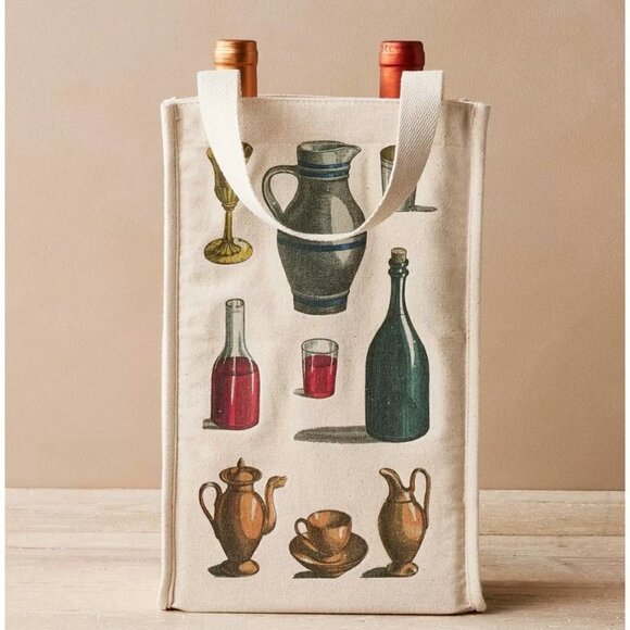 John Derian for Target Fall Canvas Wine Tote Bag - Picture 1 of 9